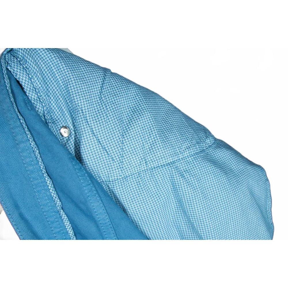 Men's Cesare Attolini 5 Pocket Jean Pants Solid Blue Cotton Sz 42 - Picture 8 of 11